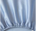 $275+TAX Yves Delorme Triomphe Sateen Queen Fitted Sheet Celeste Sky Blue France. Fixed Price $229.00.