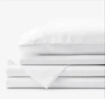 Company Store Legends Hotel Cotton Wrinkle-free White Sateen Twin Xl Sheet Set. Fixed Price $98.00.