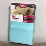 Better Homes And Gardens Pair Of King Pillowcases Cotton Aqua Wrinkle Free. Fixed Price $24.00.