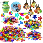Csdtylh 1100 Pcs Mosaic Tiles, Glass For Crafts Bulk, Stained Mo.... Fixed Price $25.21.