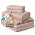 King Bed Sheets 100% Egyptian Cotton Sateen Weave 15 Deep Pocket Oeko-tex Silky. Fixed Price $179.99.