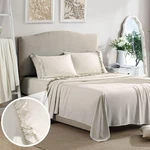 Swift Home Ultra-soft Elegant 2-INCH Ruffled Hem Design On Flat Sheet And Pil.... Fixed Price $35.19.