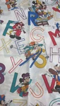 Disney Mickey Goofy Twin Bed Sheet Fun Fabric Fitted Used. Fixed Price $21.27.