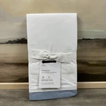 Pottery Barn Kennedy King Pillowcases Set/ 2 White Chambray Blue Nwt. Fixed Price $34.95.