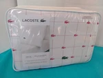 Lacoste 4PC Cotton Percale King Sheet Set Baroque Rose Crocodile Logo. Fixed Price $68.00.