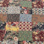 Vintage Ralph Lauren Darby Patchwork Queen Flat Sheet Cotton 1990'S. Fixed Price $179.89.