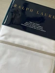 Ralph Lauren Palmer Home Bedding Flat Sheet White Pale Flannel Grey Twin. Fixed Price $52.97.