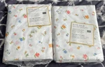 Sears Vtg 2 Perma Prest Muslin 50/50 Full Flat Sheet Petite Fleur Floral. Fixed Price $21.50.