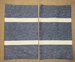 Tommy Hilfiger Pillow Sham Set Standard Blue Chambray Denim White Stripe. Fixed Price $29.99.
