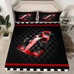 3D Red Formula Car Bedding Set Twin Size Cool Racing Teens Be.... Fixed Price $40.86.