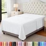 Utopia Bedding Flat Sheet 1 Pack Twin, White Soft Brushed Microfiber Fabric.... Fixed Price $17.47.