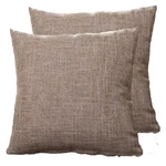 Set Of Two Charlton Home Antonio Square Pillow Covers Beige 20 X. Fixed Price $19.99.
