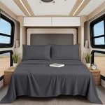 Shreem Linen Luxury Piece Microfiber Rv 3/4 Full Bunk - 48X75, Dark Grey. Fixed Price $54.65.