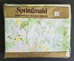 Springmaid Wondercale Queen Flat Michelle Floral Nos Sheet - 65/35 Poly/cotton. Fixed Price $44.00.