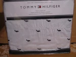Tommy Hilfiger Twin Xl Sheet Set Blue Stripe Whale Print Nip 3 Pieces. Fixed Price $27.00.