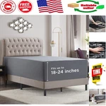 Empyrean Luxury King Fitted Sheet - Extra Deep Pocket Charcoal Grey, 24" Depth. Fixed Price $55.99.