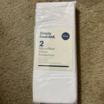 Simply Essential (2) Microfiber Zippered Pillow Protector - King New. Fixed Price $15.00.