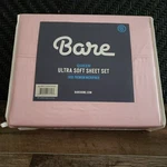 Bare Home Sheet Set Queen 4 Piece Light Pink 1800 Premium Microfiber Bedding. Fixed Price $34.99.