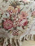 Ralph Lauren Flat Sheet Queen Guinevere Aragon Medieval Ruffled Floral Pink Rose. Fixed Price $69.00.