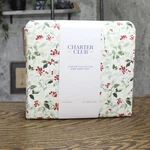 Charter Club Holiday Printed Cotton Sheet Set Holly Sprigs Green Multi King. Fixed Price $59.15.