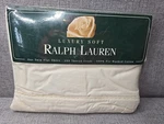 Ralph Lauren Twin Luxury Soft Cotton Chaumont Lac Linen Solid Beige Flat Sheet. Fixed Price $35.95.