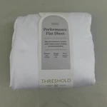 Threshold Performance Cotton Sateen Flat Sheet - White, Queen #8739. Fixed Price $14.36.