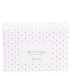 Queen Set Pink Striped Hearts Love London Kaye Summer 4PC New. Fixed Price $43.99.