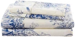 Melange Home 189748 M?lange Navy Toile Queen Sheet Set. Fixed Price $111.77.