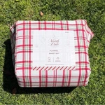 Holiday Plaid Christmas 4-PIECE King Flannel Sheet Set North Pole Trading Co Nwt. Fixed Price $99.95.
