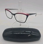 Lulu Guinness Eyeglasses Frames L929 Blk Black Pink Cat 53-16-140 New W/case. Fixed Price $99.99.