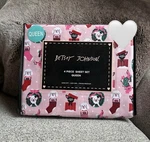 New! Betsey Johnson 4 Pc Queen Sheets Set Holiday Dogs Christmas Lights. Fixed Price $38.50.