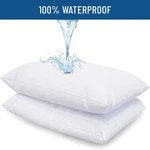 Waterproof Pillow Covers Zippered 4 Pack Standard Queen King Protectors. Fixed Price $20.99.