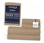 Sgi 500 Thread Count 100% Supima Cotton Sheet Set Ultra Queen - Taupe. Fixed Price $88.45.