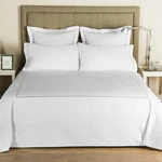 Frette Bourdon Cal King 7 Piece Matching Set White/sepia (khaki) $1350. Fixed Price $899.95.