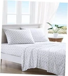 Tommy Bahama - Sheets, Cotton Percale Bedding Set, Queen Starfish Treasure Blue. Fixed Price $96.14.