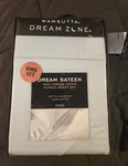 New Wamsutta Dream Zone Sateen Light Blue 400 Tc Piece Cotton King Sheet Set. Fixed Price $199.99.