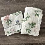 Vintage Williamsburg Crown Crafts Garden Floral King Sheet Set Dahlia Lily Read. Fixed Price $34.95.