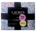Lauren Ralph Maddie Floral King Duvet Cover & Sham Set, New. Fixed Price $108.00.
