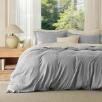 Bedsure Duvet Cover Queen Size Soft Brushed Microfiber Bedding Set. Fixed Price $43.99.