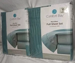 Lot 2 Comfort Bay Full Size Sheet Set Blue 3PC Microfiber Luxuriously Bedding. Fixed Price $15.55.