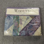 Vintage Wamsutta Queen Flat Sheet Textura Multicolor Percale Made Usa Retro. Fixed Price $34.99.