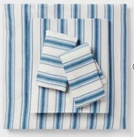 Queen Microfiber Set - Room Essentials Twin Stripped Fitted. Fixed Price $14.99.