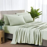 Bibb Home Rayon From Bamboo 2000 Count 6 Piece Chambray Sheet Set (king) - Sage. Fixed Price $63.04.