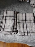 Jcp Home Brown Plaid 100 % Cotton Queen Sheet Set RN#93677. Fixed Price $35.00.