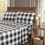 Kathy Ireland 100% Turkish Cotton Flannel Sheet Set - King Gingham Plaid. Fixed Price $50.74.