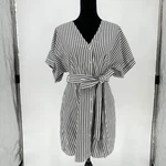 Bp Banana Republic Striped Button Front Belted Dress Pockets Chic Women's. Fixed Price $32.00.