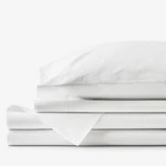 The Company Store Classic Cool Organic Cotton Percale Solid Bed Sheet Set. Fixed Price $59.99.