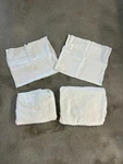 Restoration Hardware Belgian Linen Full Sheet Set White Guc. Fixed Price $174.99.