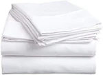 Olympic Queen Cotton Bed SET-400 Thread Count SHEETS-4 Piece Sh.... Fixed Price $76.05.