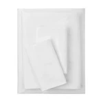 Mainstays 3-PIECE 300 Thread Count White Cotton Blend Percale Bed Sheet Set. Fixed Price $29.81.